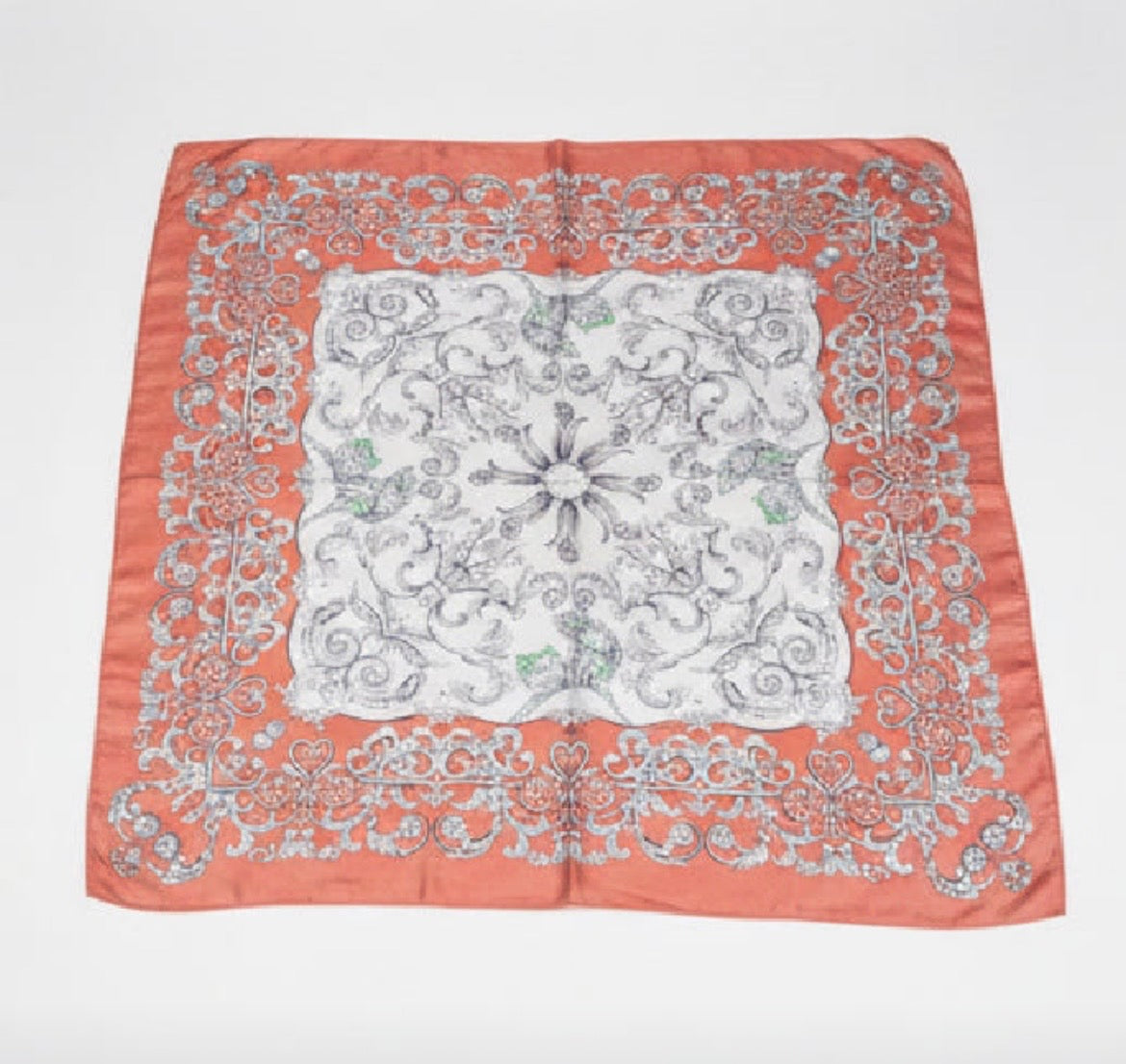 Muti Print Silk Scarf, Print