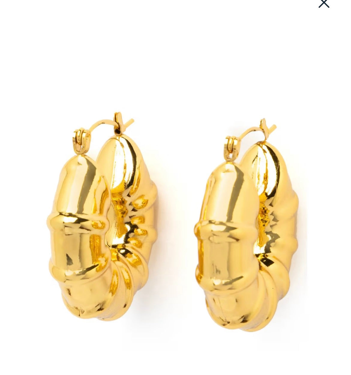 Bamboo Gold Earrings