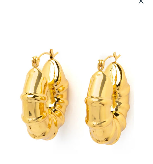 Bamboo Gold Earrings