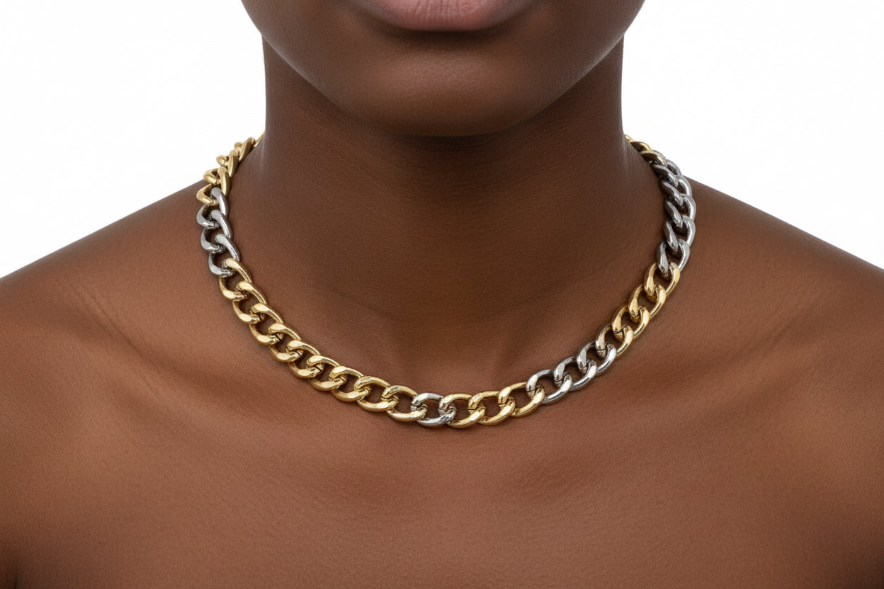 Two-tone chain Necklace
